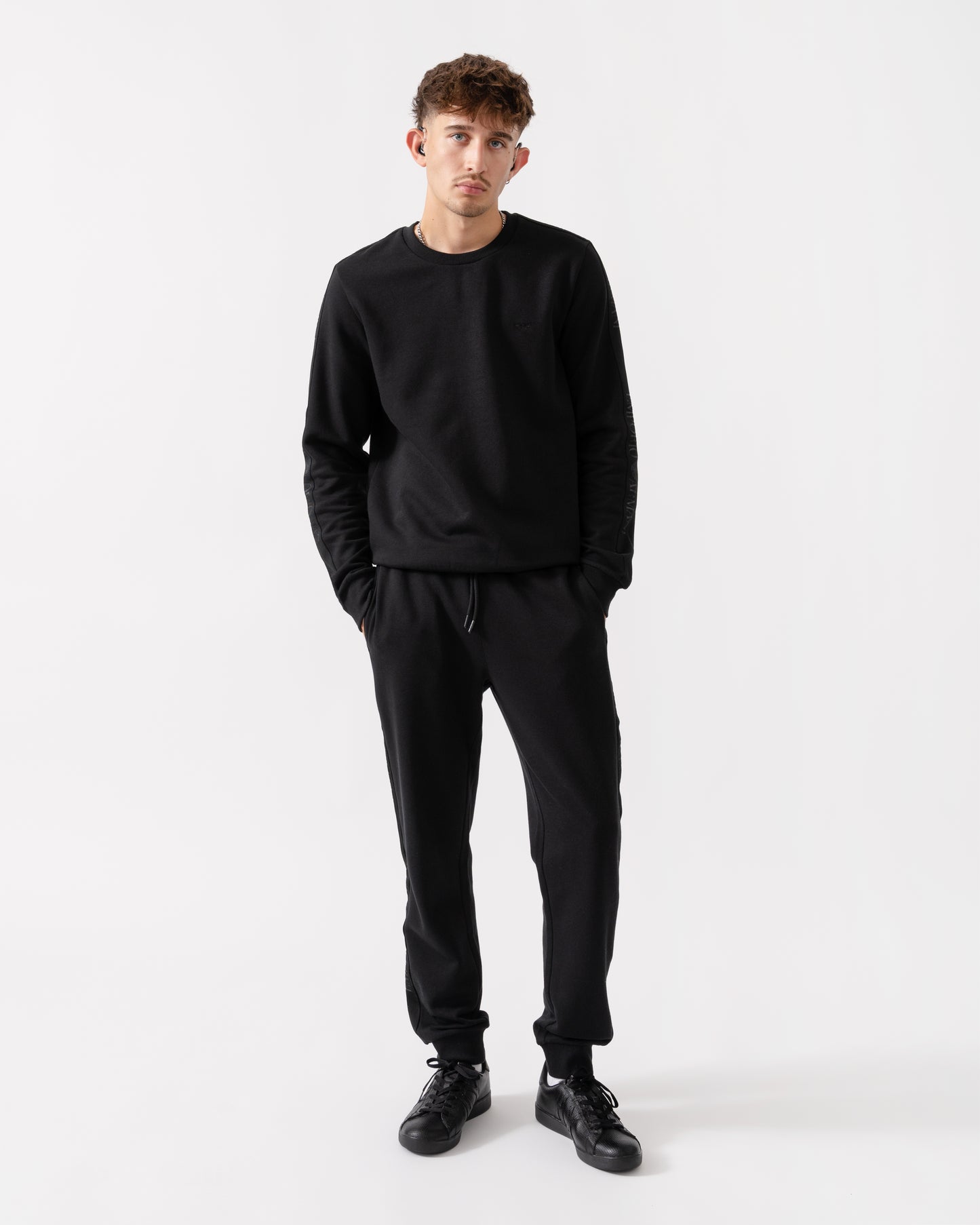 Emporio Armani Mens Loungewear Tracksuit - Black UC001
