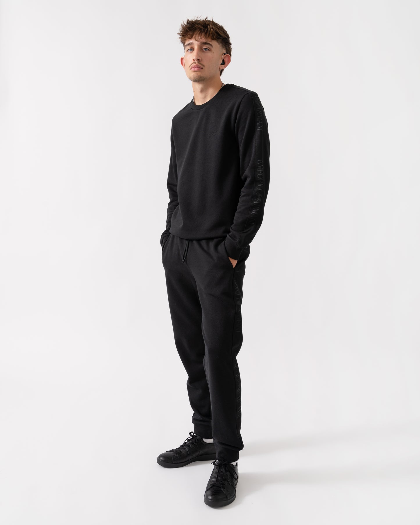 Emporio Armani Mens Loungewear Tracksuit - Black UC001