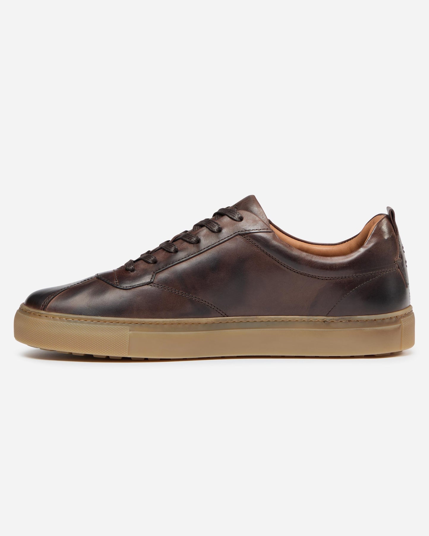 Oliver Sweeney Ermida Mens Hand Washed Calf Leather Trainers - Brown