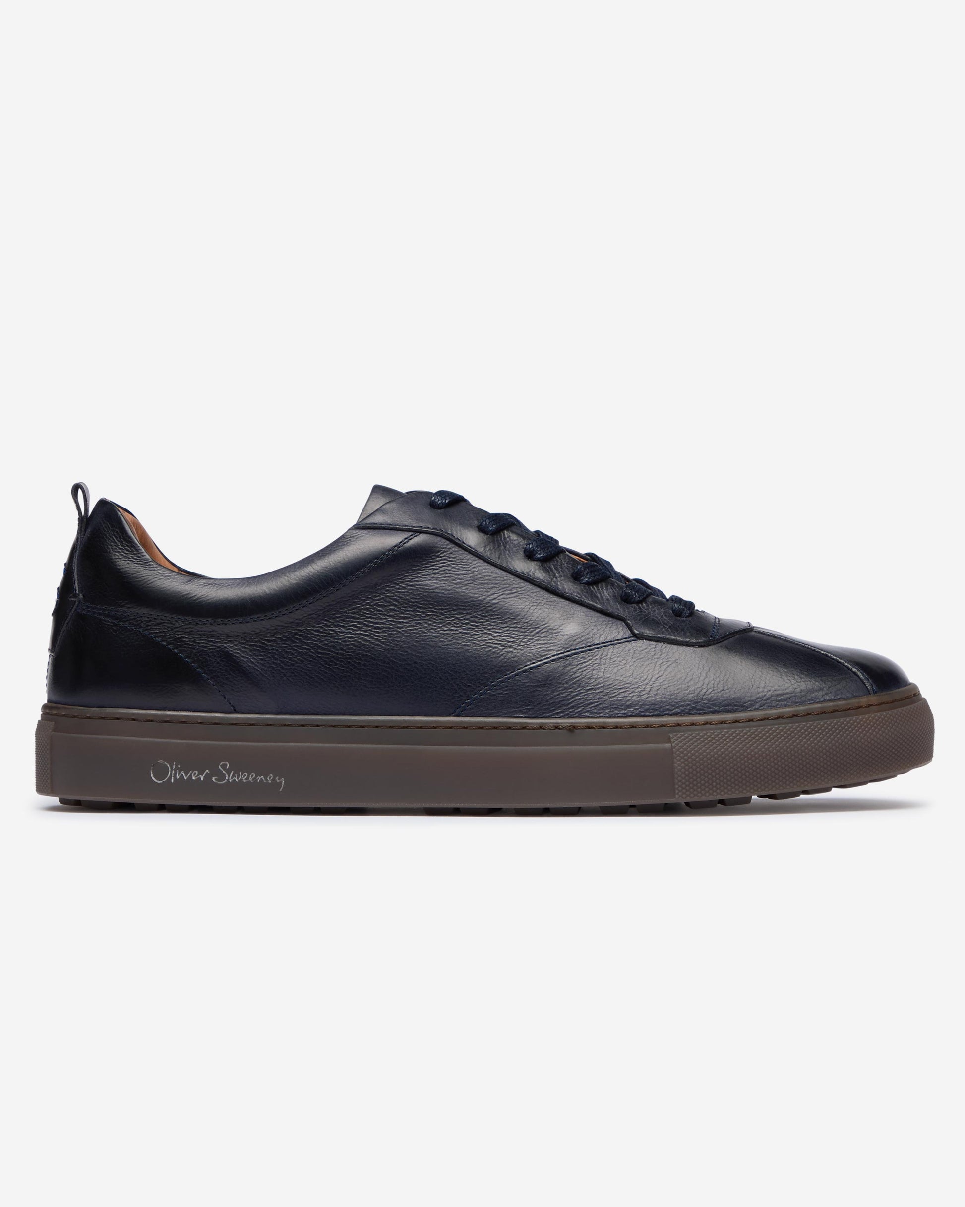 Oliver Sweeney Ermida Mens Hand Finished Calf Leather Trainers - Navy | CHO | Designer Mens Trainers