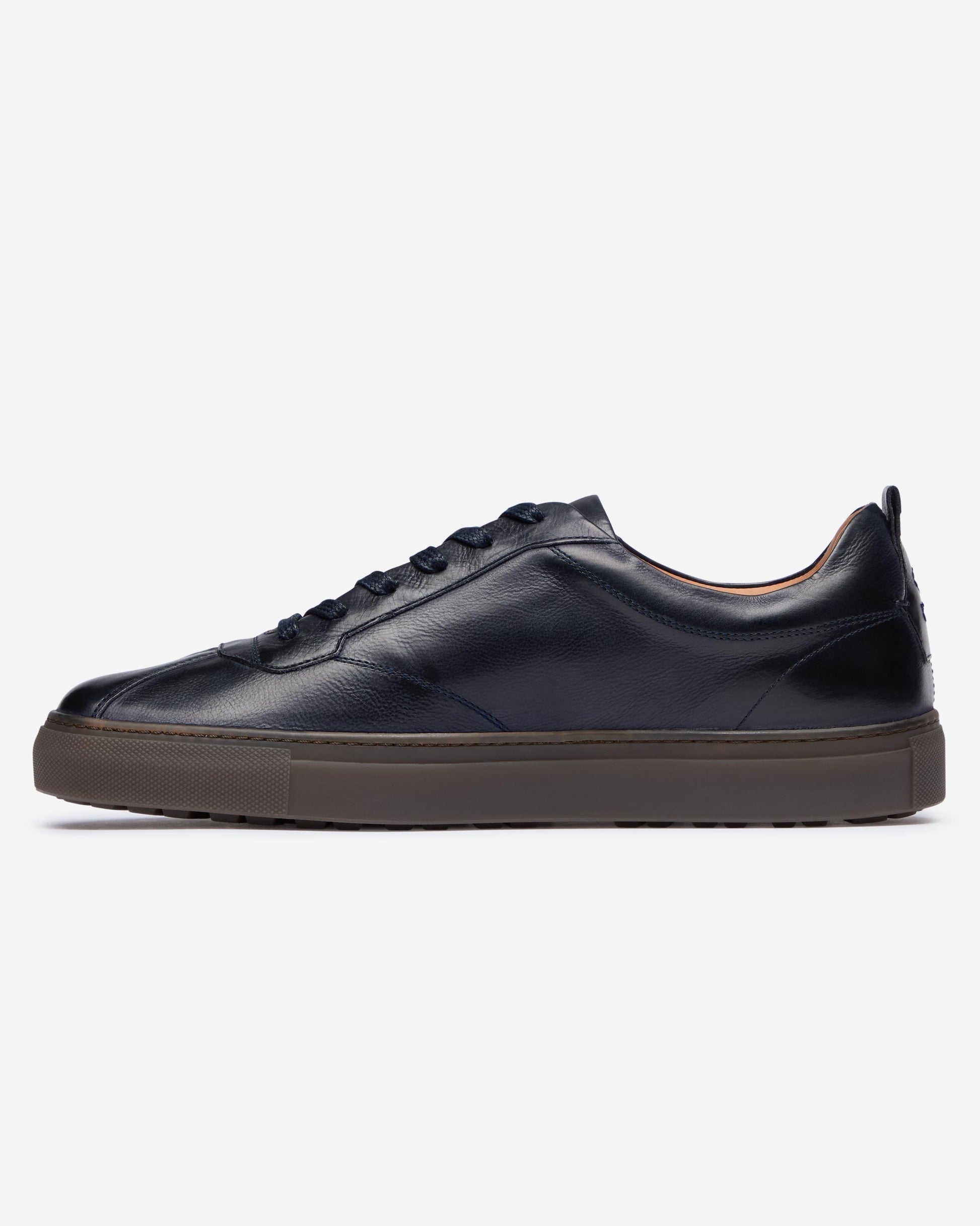 Oliver Sweeney Ermida Mens Hand Finished Calf Leather Trainers - Navy | CHO | Designer Mens Trainers