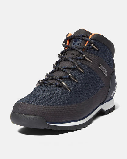 Timberland Euro Sprint Mid Mens Lace Up Waterproof Boot - Navy - CHO - Designer Mens Boots