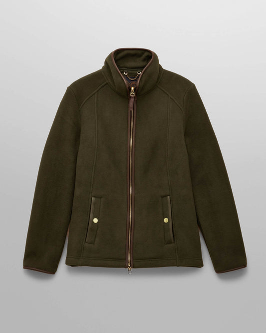 Joules Heritage Full Zip Womens Fleece  - Green