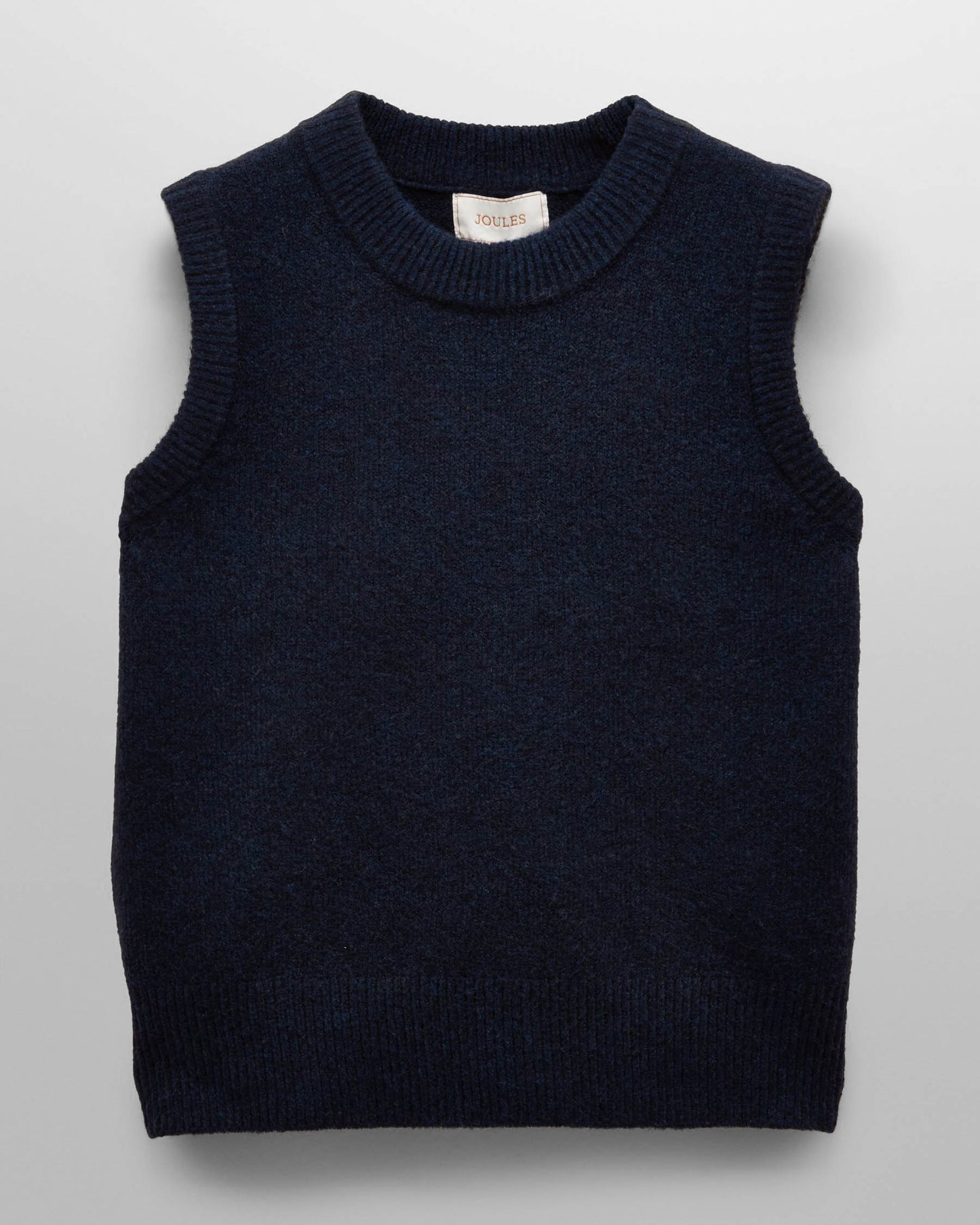 Joules Holly Womens Crew Neck Knit Tank Top - Navy Blue - CHO - Designer Womens Knit Tank Tops