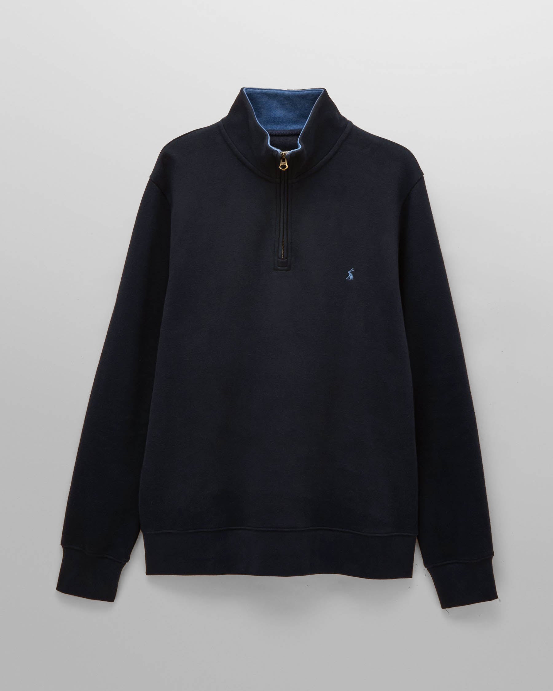 Joules Alistair Mens 1/4 Zip Sweatshirt - Navy - CHO - Designer 