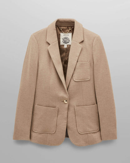 Joules Albury Womens Blazer - Tan Brown - CHO - Designer 