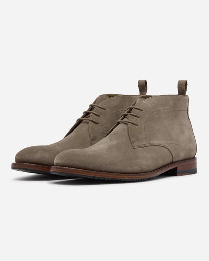 Oliver Sweeney Farleton Suede Mens Chukka Boot - Taupe | CHO | Designer Mens Boots