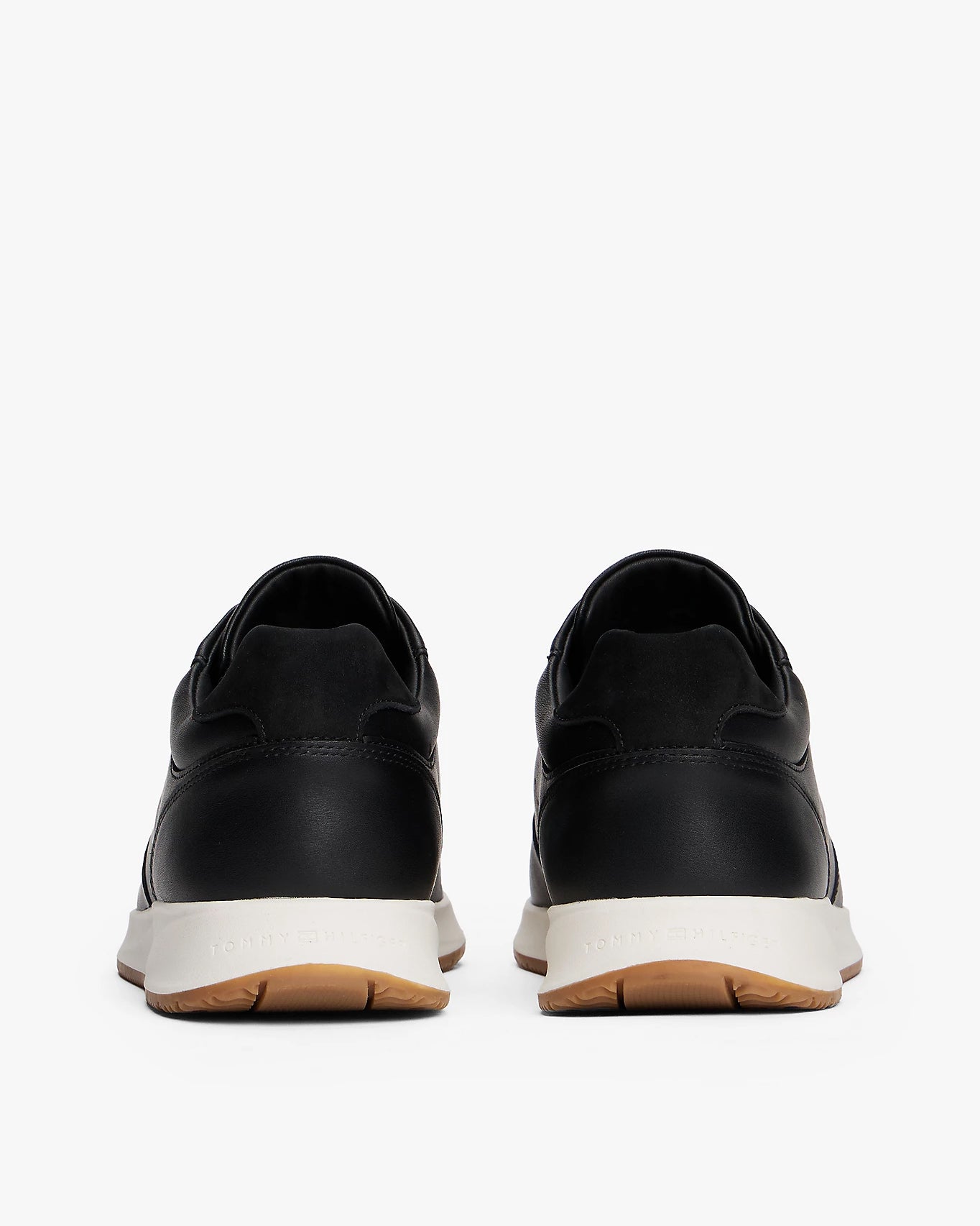 Tommy Hilfiger Premium Leather Fine Cleat Hybrid Mens Trainers - Black