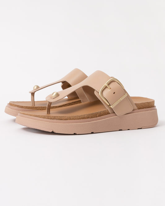 FitFlop Womens Gen-FF Buckle Leather Toe-Post Sandals