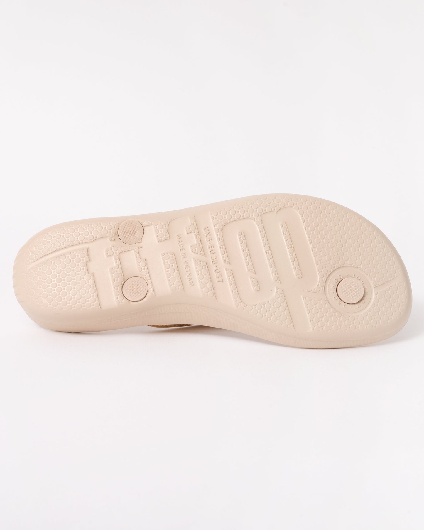 Fitflop IQushion Sparkle Womens Flip-Flop - Stone Beige A20