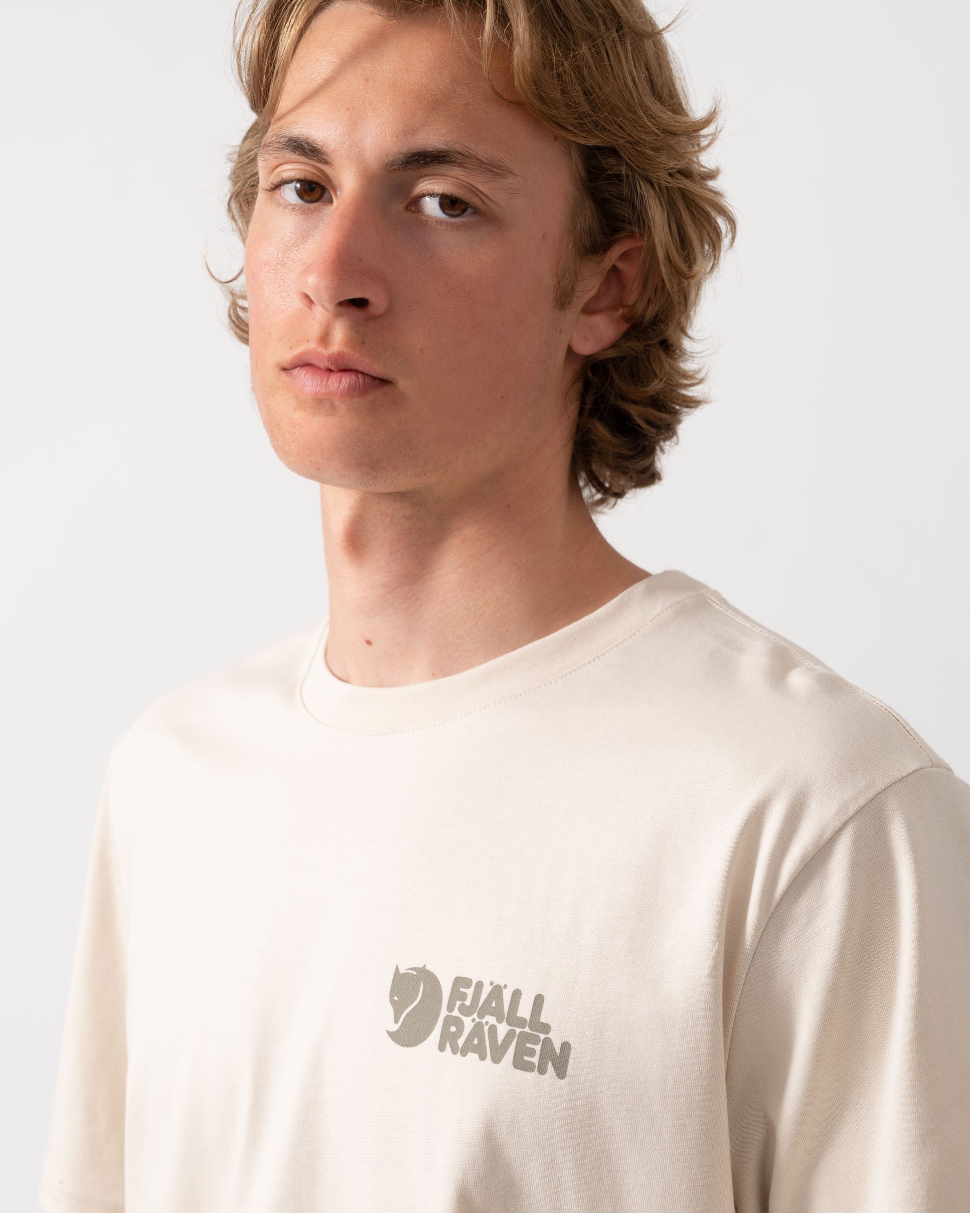 Fjallraven Heavy Classic Mens T - Shirt - Chalk White 113 | CHO | Designer Mens Short Sleeve T - Shirts & Tops