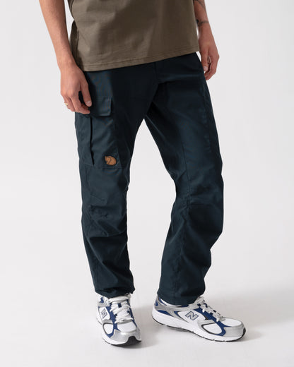 Fjallraven Karl Pro Mens Outdoor Trousers - Dark Navy 555 | CHO | Designer Mens Cargo Trousers