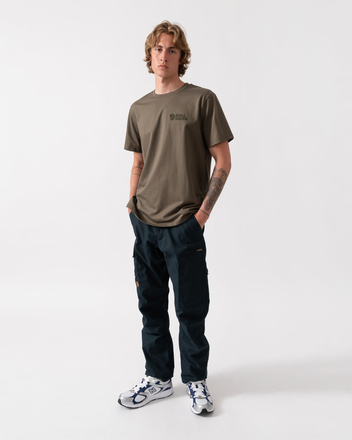Fjallraven Heavy Classic Mens T - Shirt - Laurel Green 625 | CHO | Designer Mens Short Sleeve T - Shirts & Tops