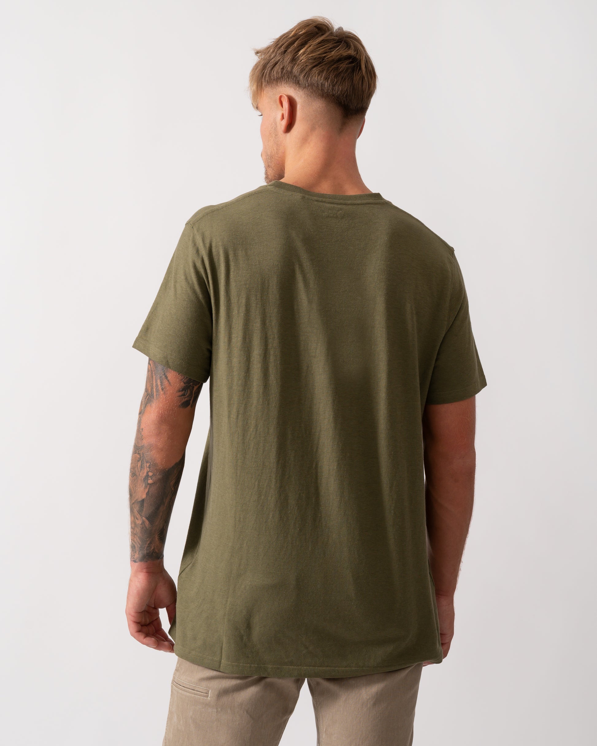 Fjallraven Hemp Blend Out Here Mens T-Shirt - CHO - Designer Mens Graphic T-Shirts