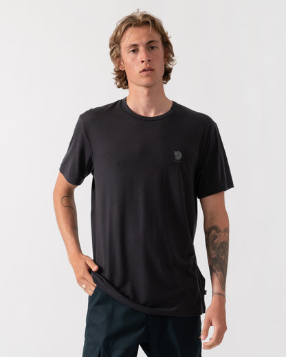 Fjallraven High Coast Short Sleeve Mens Top - Black 550
