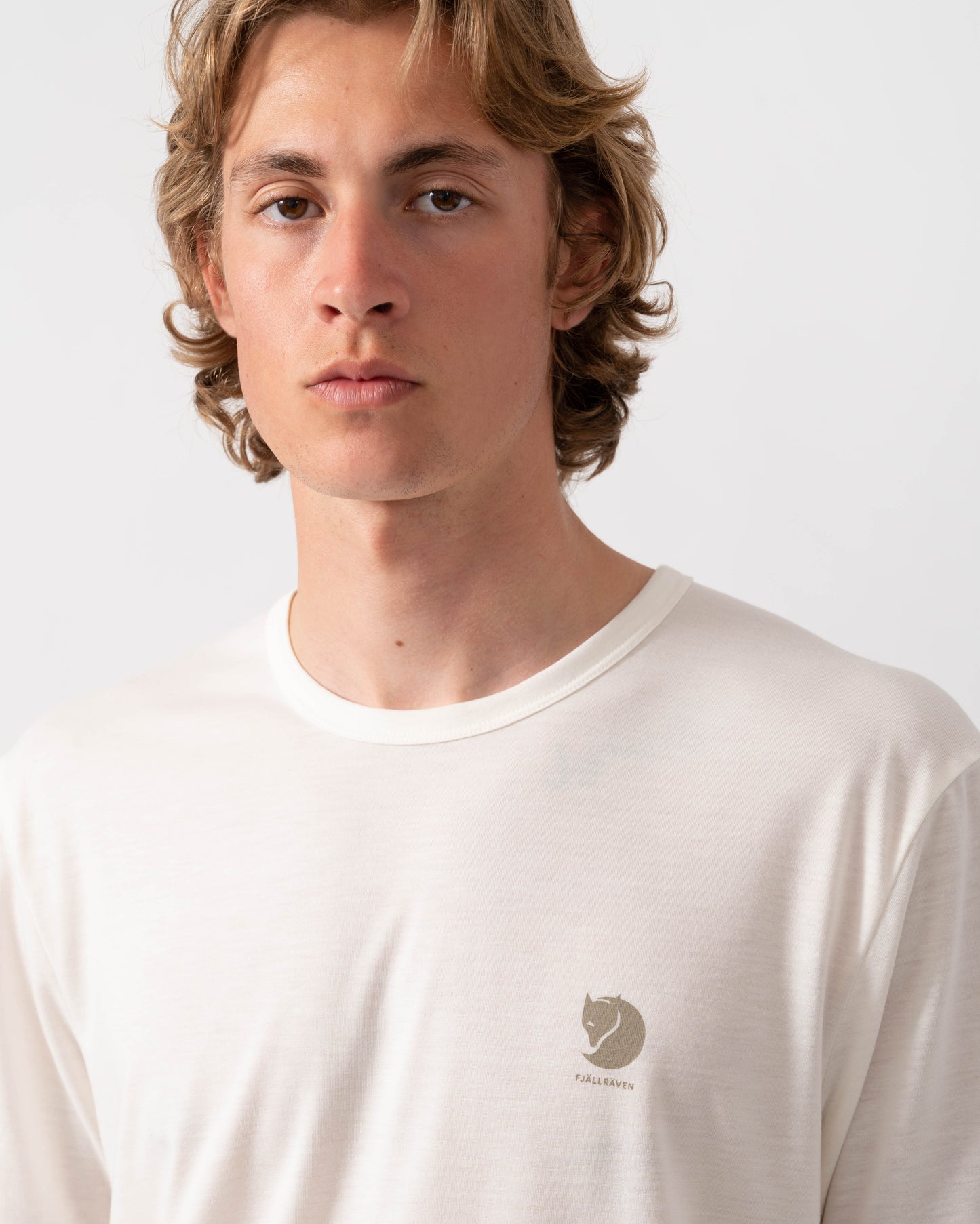 Fjallraven High Coast Short Sleeve Mens Top - Eggshell 111