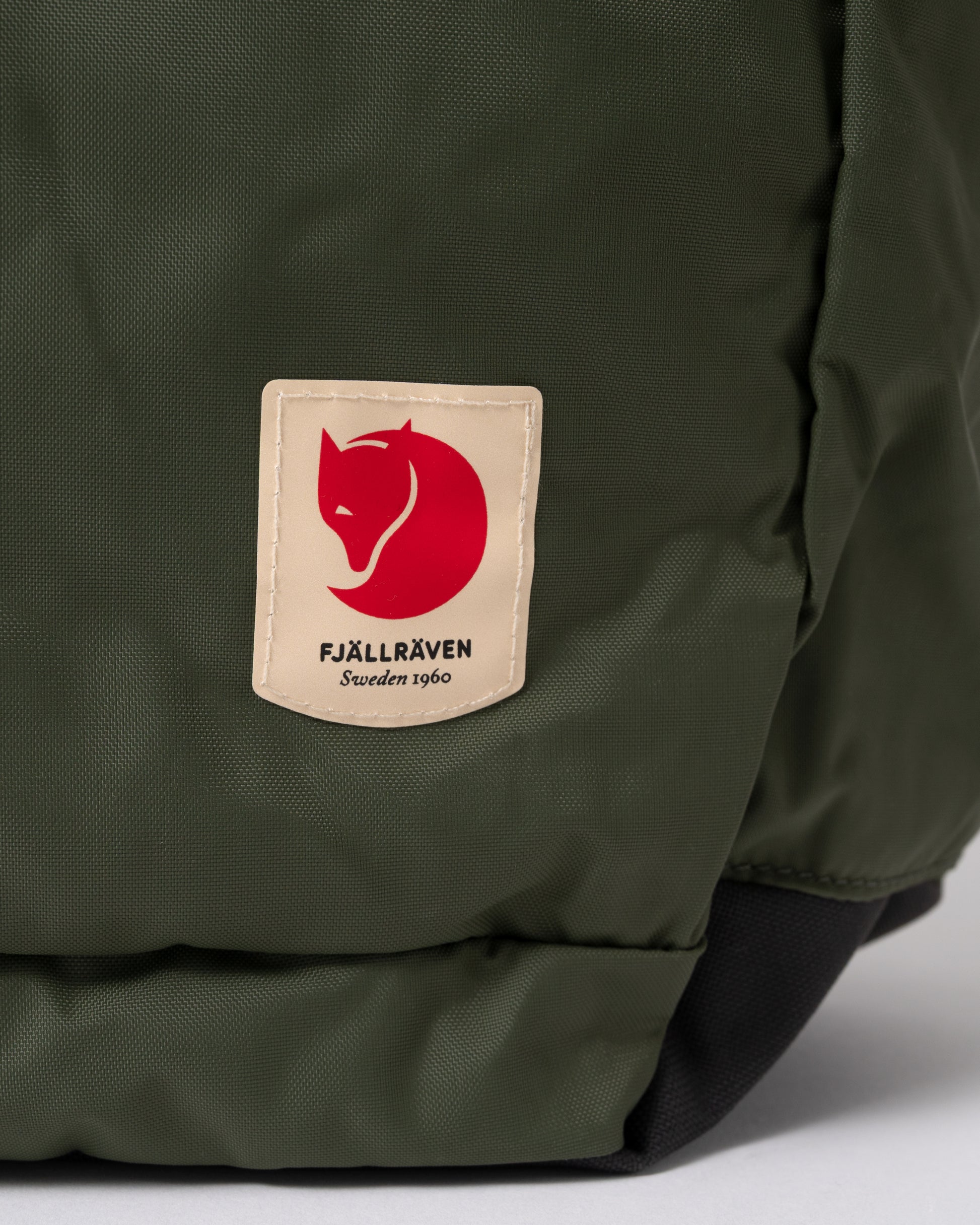 lgogo detail of Fjallraven High Coast Unisex Totepack in Mountain Green 623