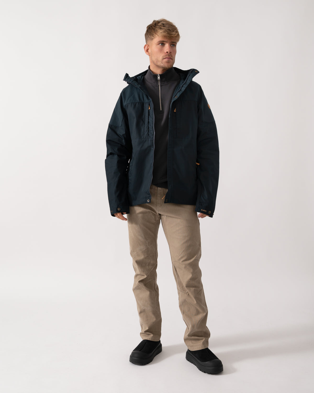 Fjallraven Skogso Mens Jacket - Dark Navy 555 - CHO - Designer Mens Light Jackets