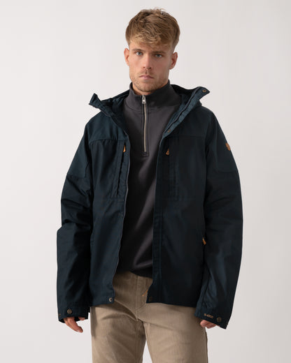 Fjallraven Skogso Mens Jacket - Dark Navy 555 - CHO - Designer Mens Light Jackets