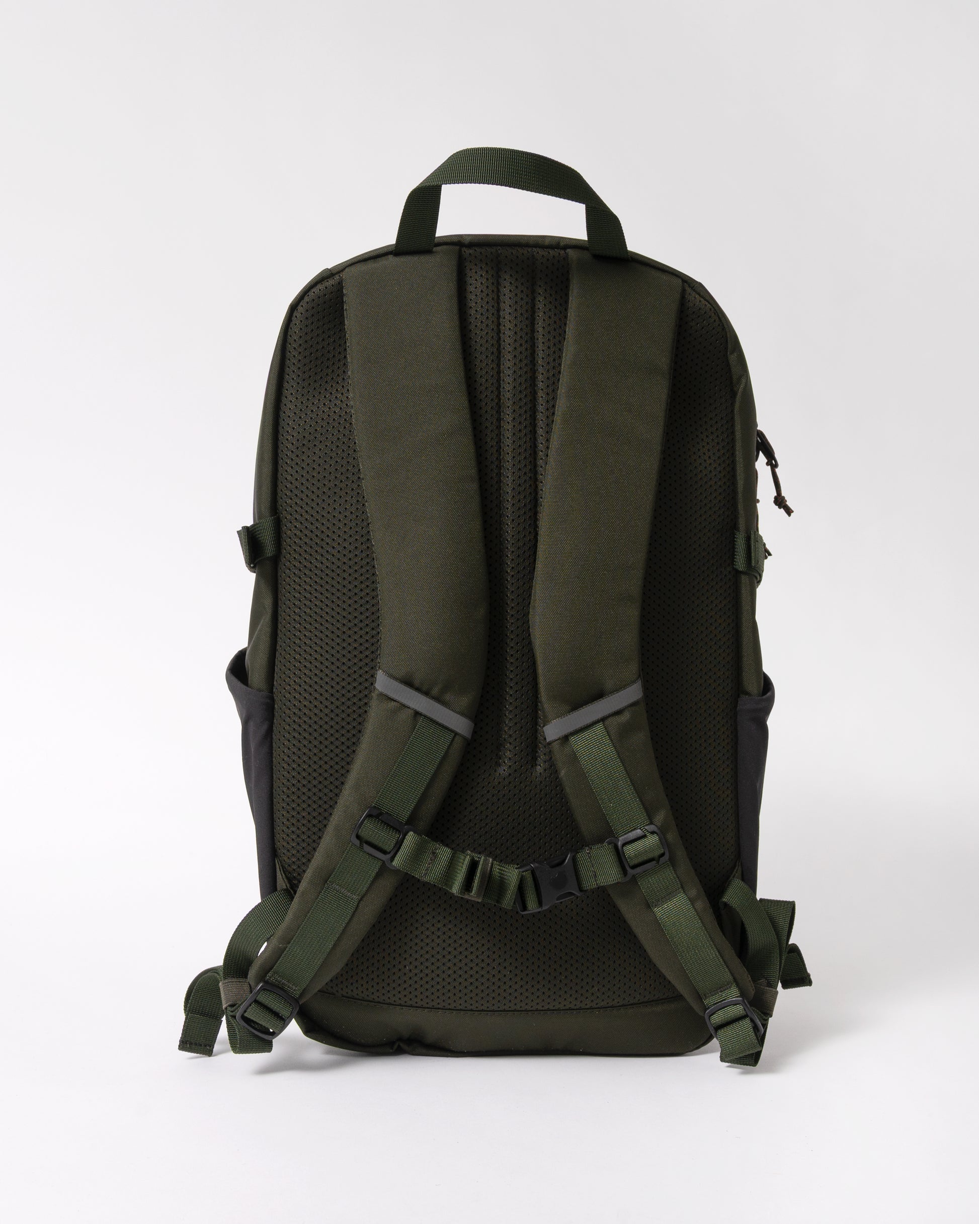 back of Fjallraven Skule 24L Unisex Backpack in Deep Forest 662