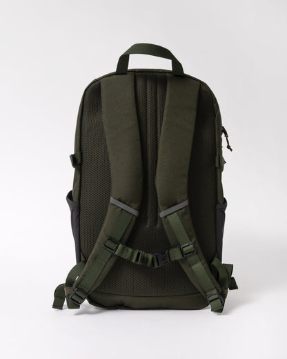 back of Fjallraven Skule 24L Unisex Backpack in Deep Forest 662