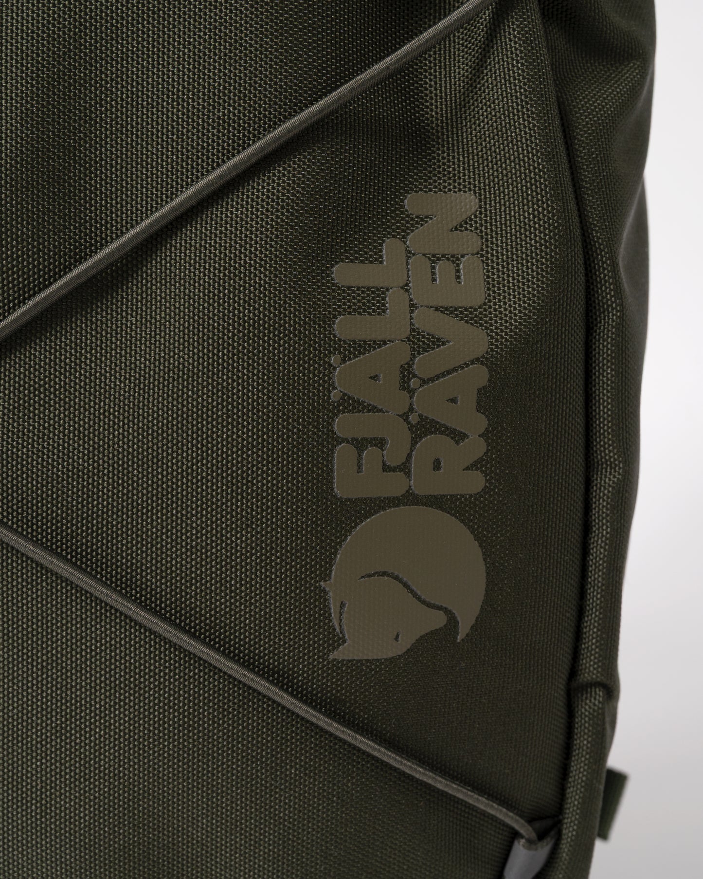 logo detail of a Fjallraven Skule 6L Unisex Sling Bag a Deep Forest 662