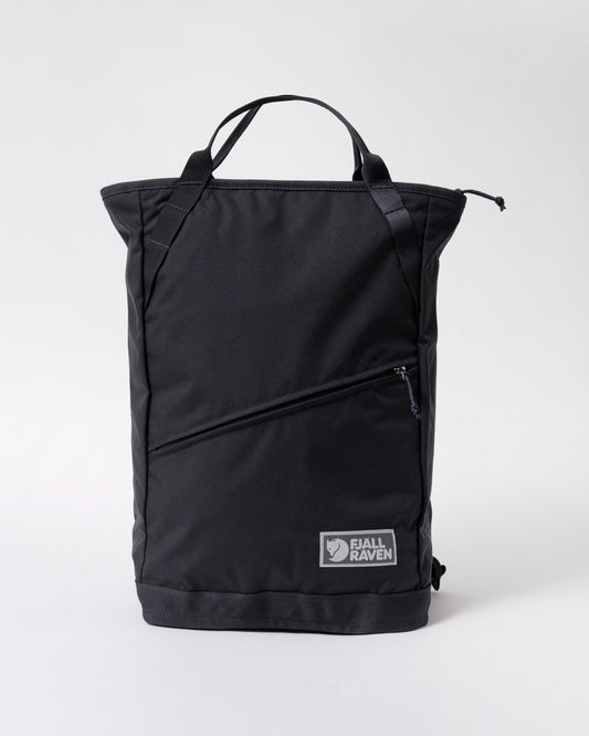 front of Fjallraven Vardag 22L Unisex Totepack in Coal Black 037