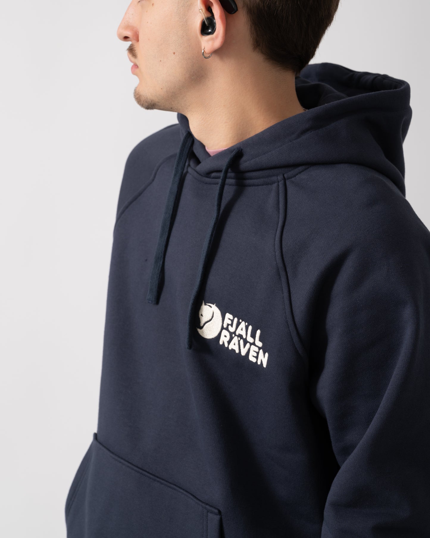 Fjallraven Classic Mens Hoodie - Dark Navy 555