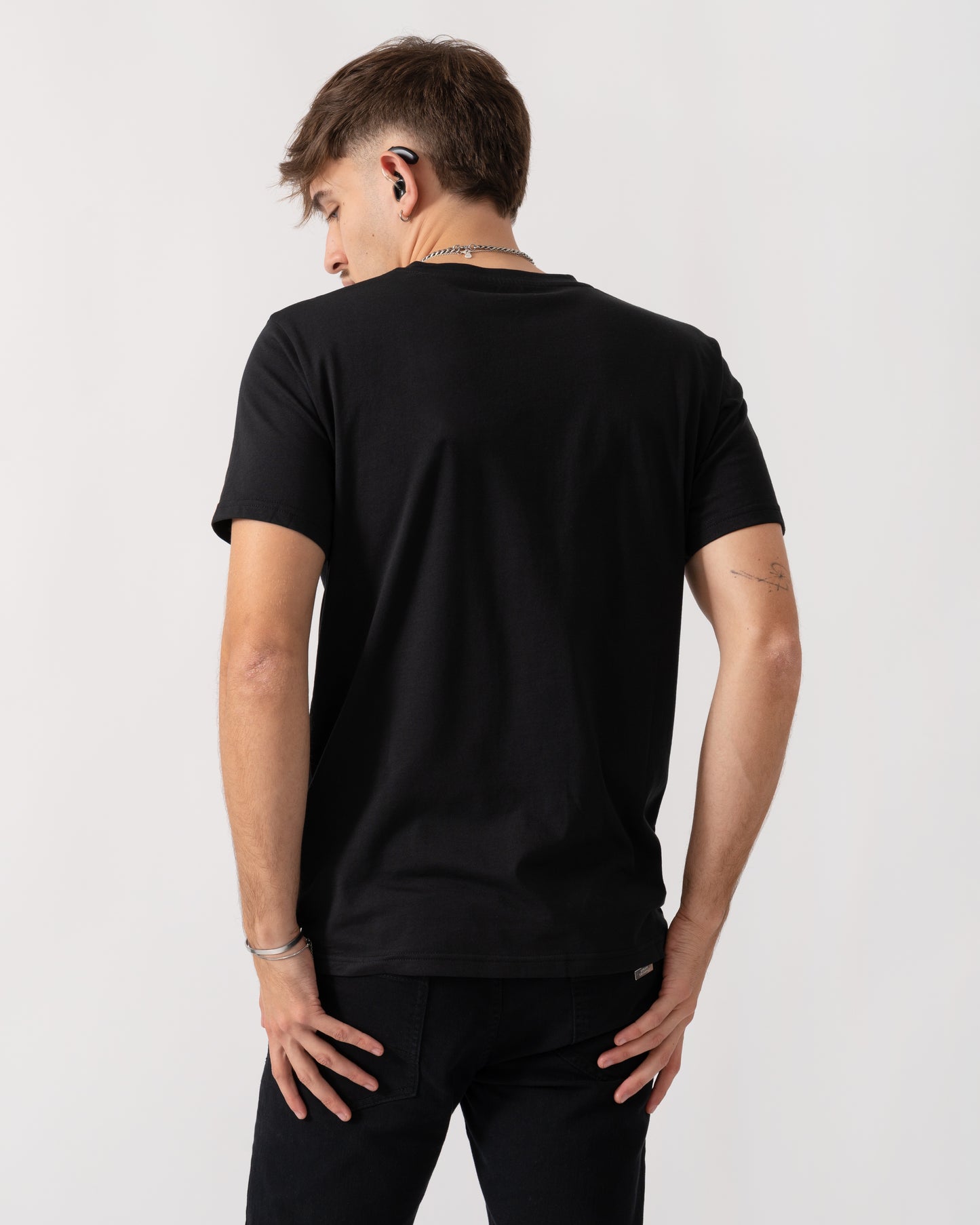 Fjallraven Logo Mens T-Shirt - Black 550