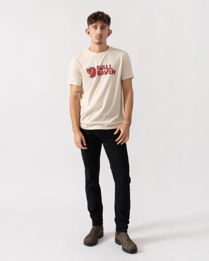 Fjallraven Logo Mens T-Shirt - Chalk White 113