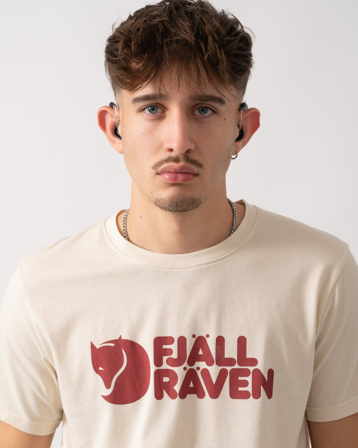 Fjallraven Logo Mens T-Shirt - Chalk White 113