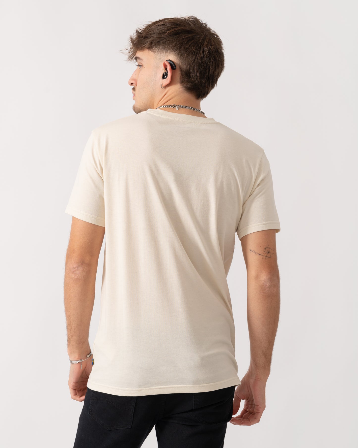 Fjallraven Logo Mens T-Shirt - Chalk White 113