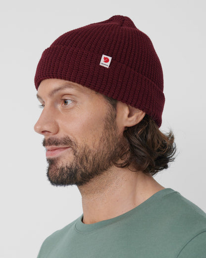 Fjallraven Tab Unisex Beanie - Dark Garnet 356