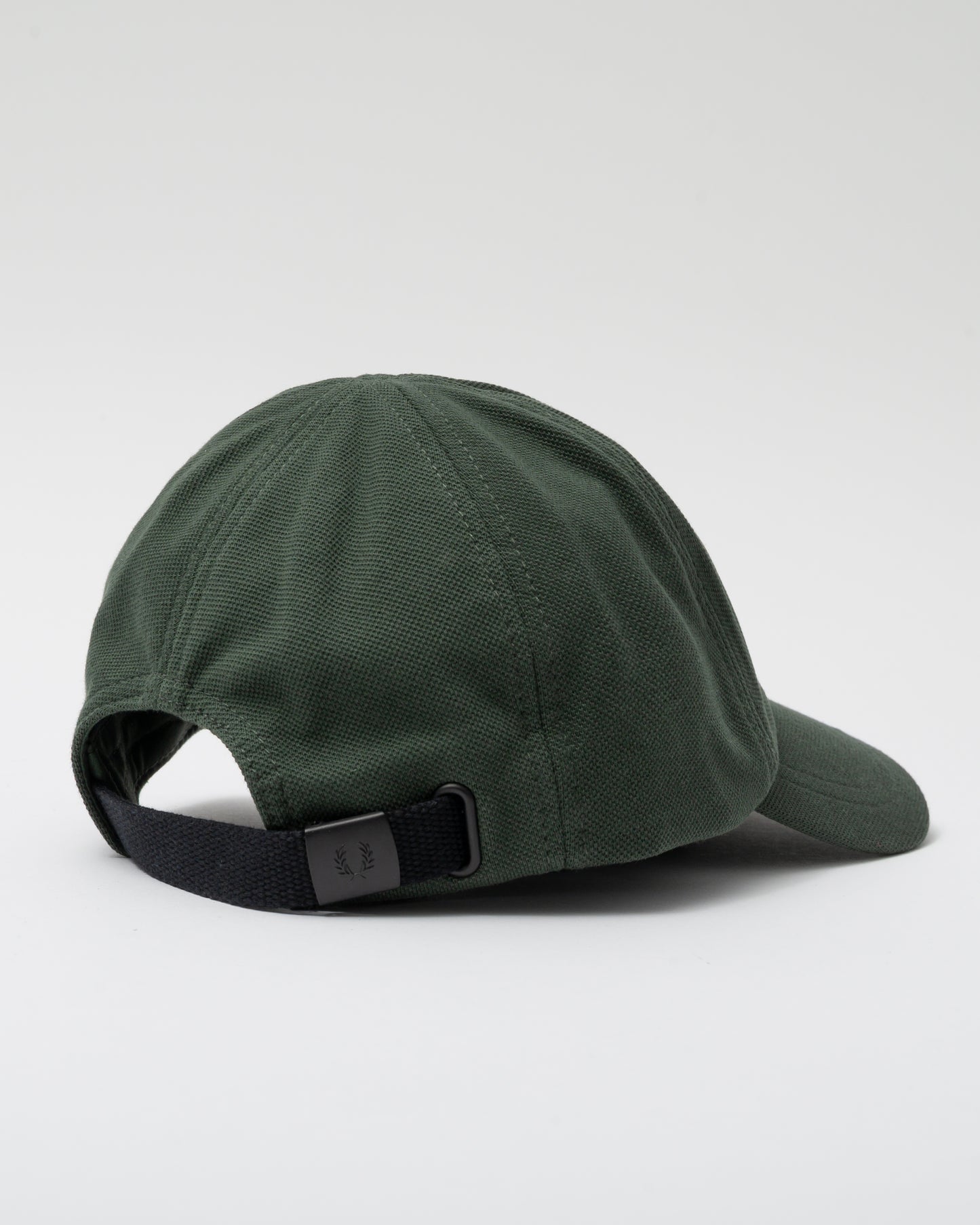 Fred Perry Classic Piqué Cap - Court Green/Navy Z86 - CHO - Designer Mens,Caps