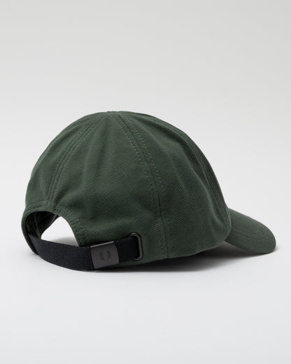 Fred Perry Classic Piqué Cap - Court Green/Navy Z86 - CHO - Designer Mens,Caps