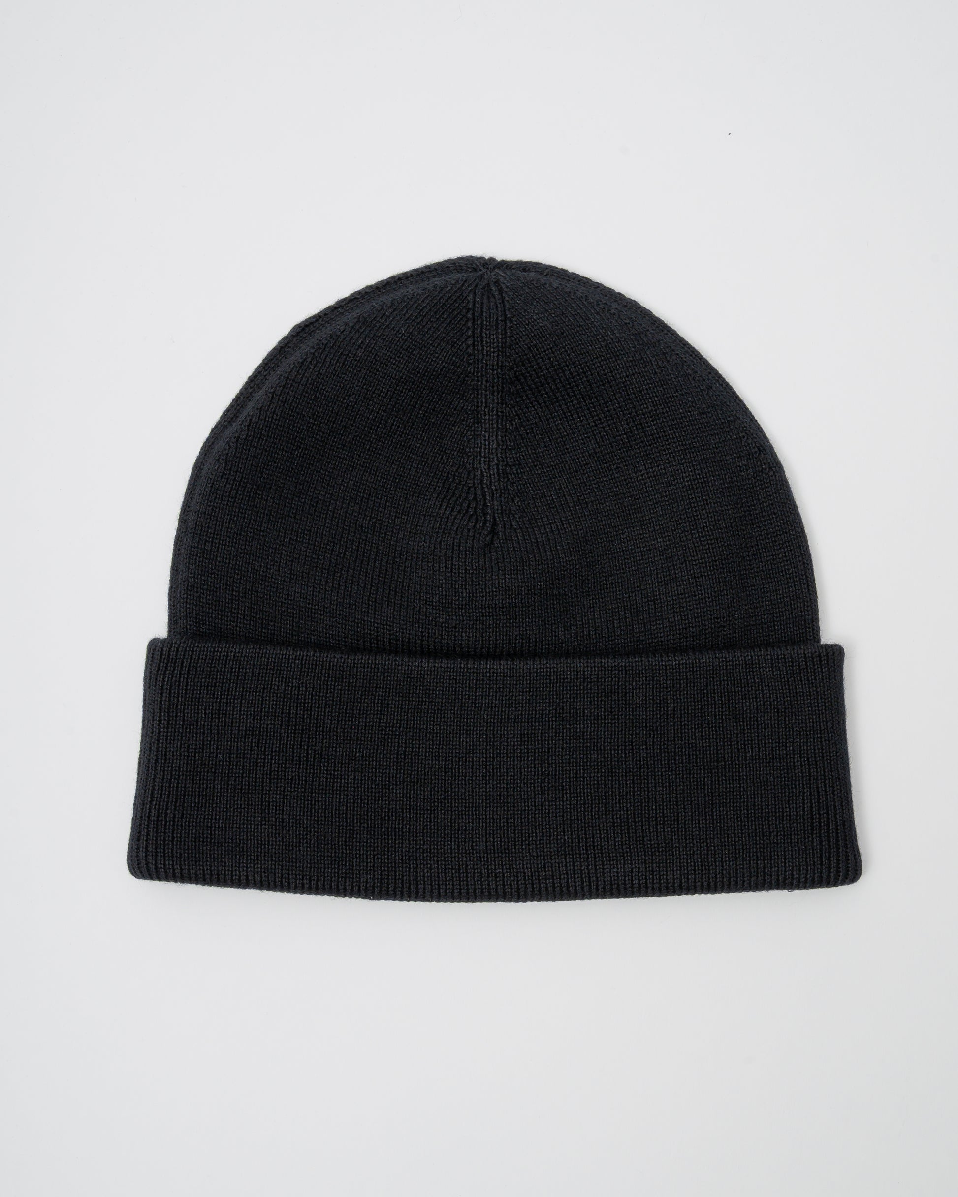 Fred Perry Mens Classic Beanie - Black/Laurel Wreath Green W90 - CHO - Designer Mens,Beanies