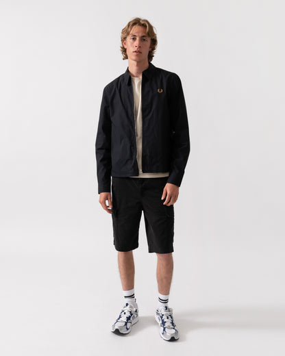 Fred Perry Mens Poplin Overshirt - Black 102