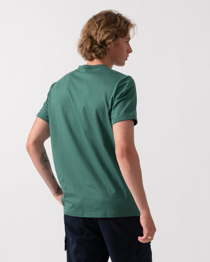 Fred Perry Mens Ringer T-Shirt - Sport Green Z18 | CHO | Designer Mens Short Sleeve T-Shirts & Tops