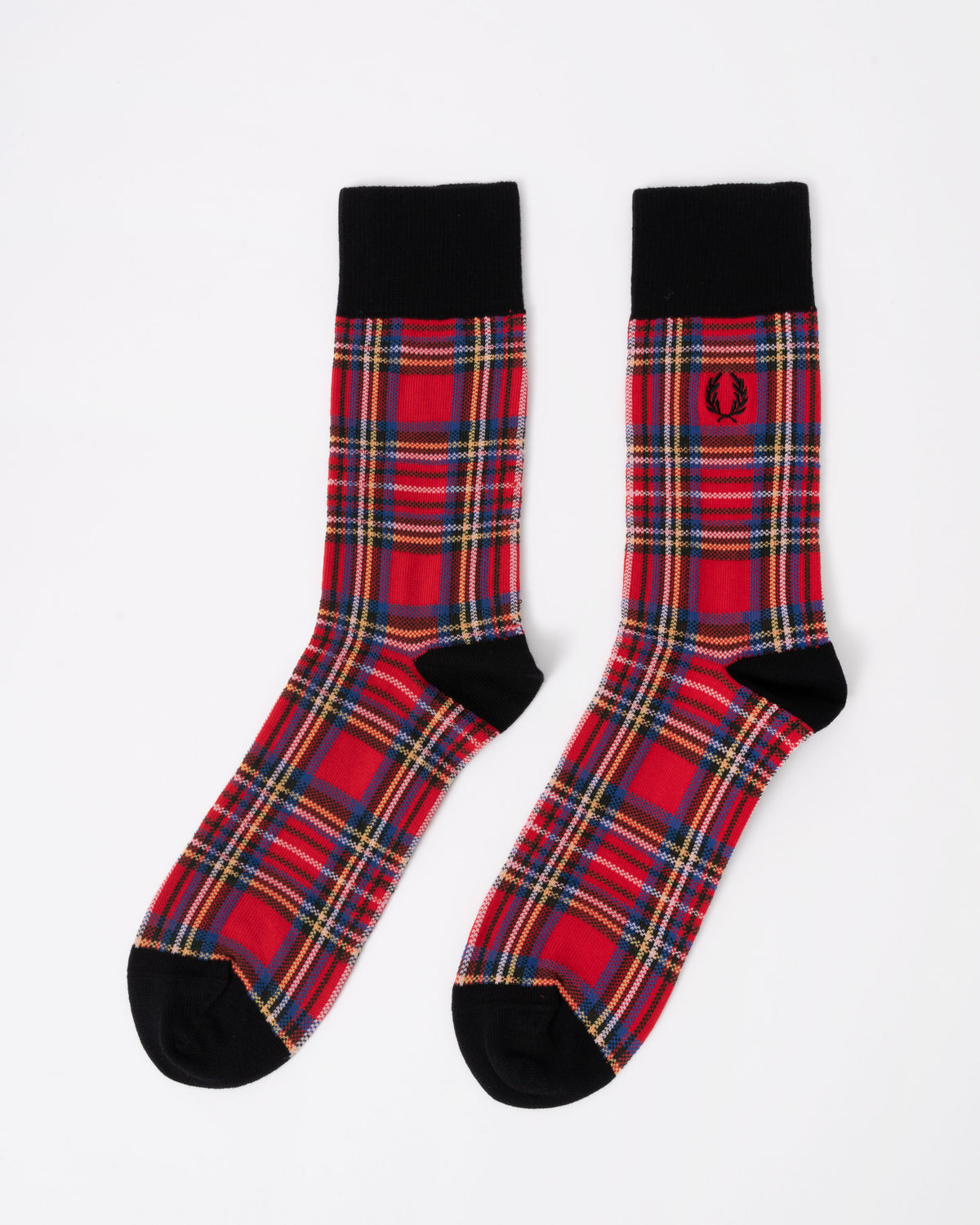 Pair of Fred Perry Mens Tartan Sock - Stewart Tartan Z90