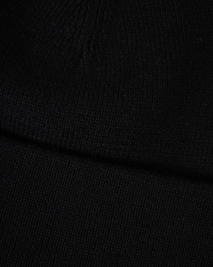 Fred Perry Mens Classic Beanie - Black/Snow White 843