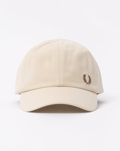 Fred Perry Classic Piqué Cap - Oatmeal/Shaded Stone S65