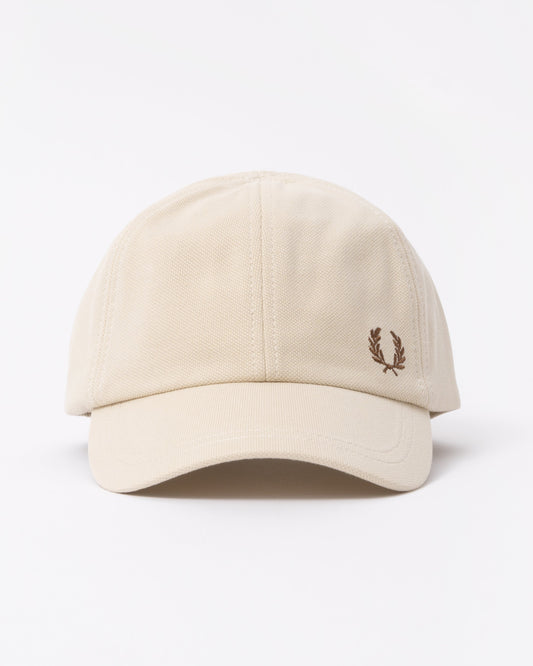 Fred Perry Classic Piqué Cap - Oatmeal/Shaded Stone S65