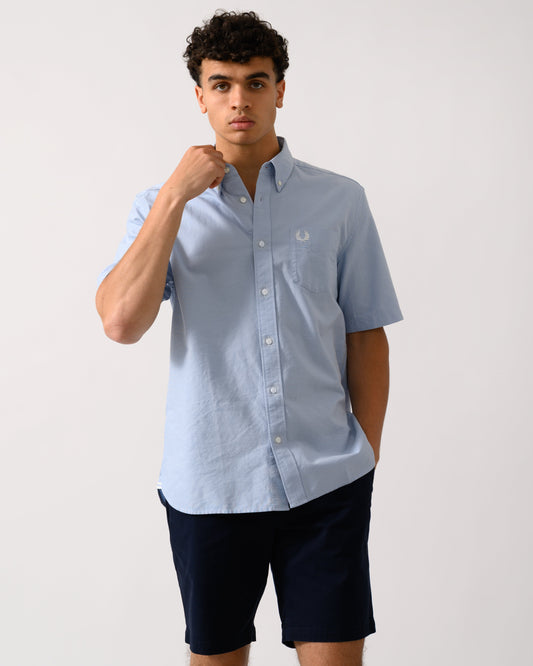 Fred Perry Mens Oxford Shirt - Light Smoke 146
