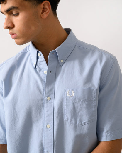 Fred Perry Mens Oxford Shirt - Light Smoke 146