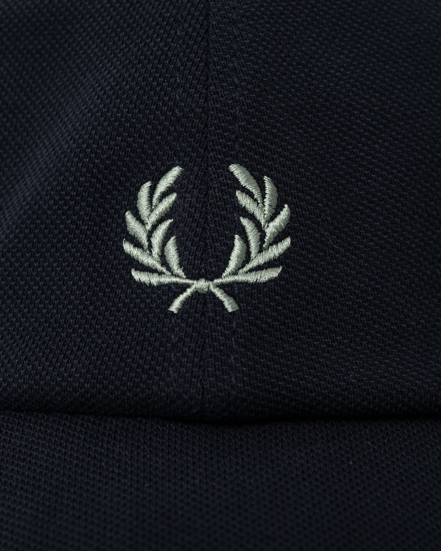 Fred Perry Mens Pique Classic Cap - Navy/Seagrass T73