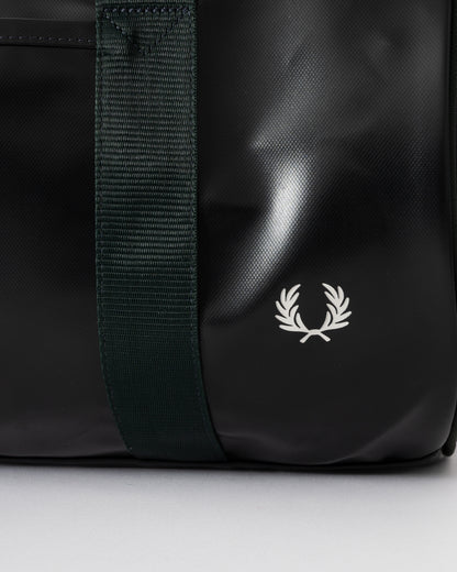 Fred Perry Tonal Barrel Bag - Night Green Q20 - CHO - Designer Mens,Duffle Bags