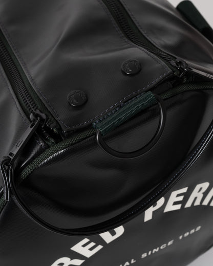 Fred Perry Tonal Barrel Bag - Night Green Q20 - CHO - Designer Mens,Duffle Bags