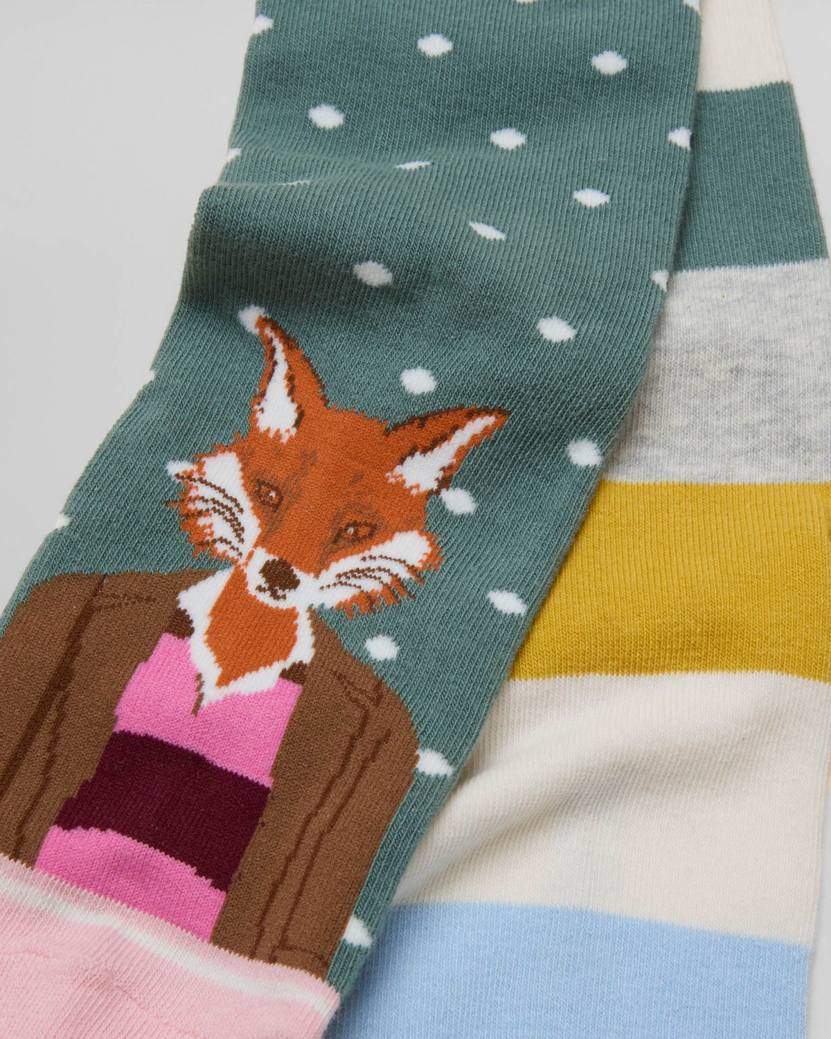 Joules Everyday 2 Pack Womens Socks - Green Jonty | CHO | Designer Womens Socks