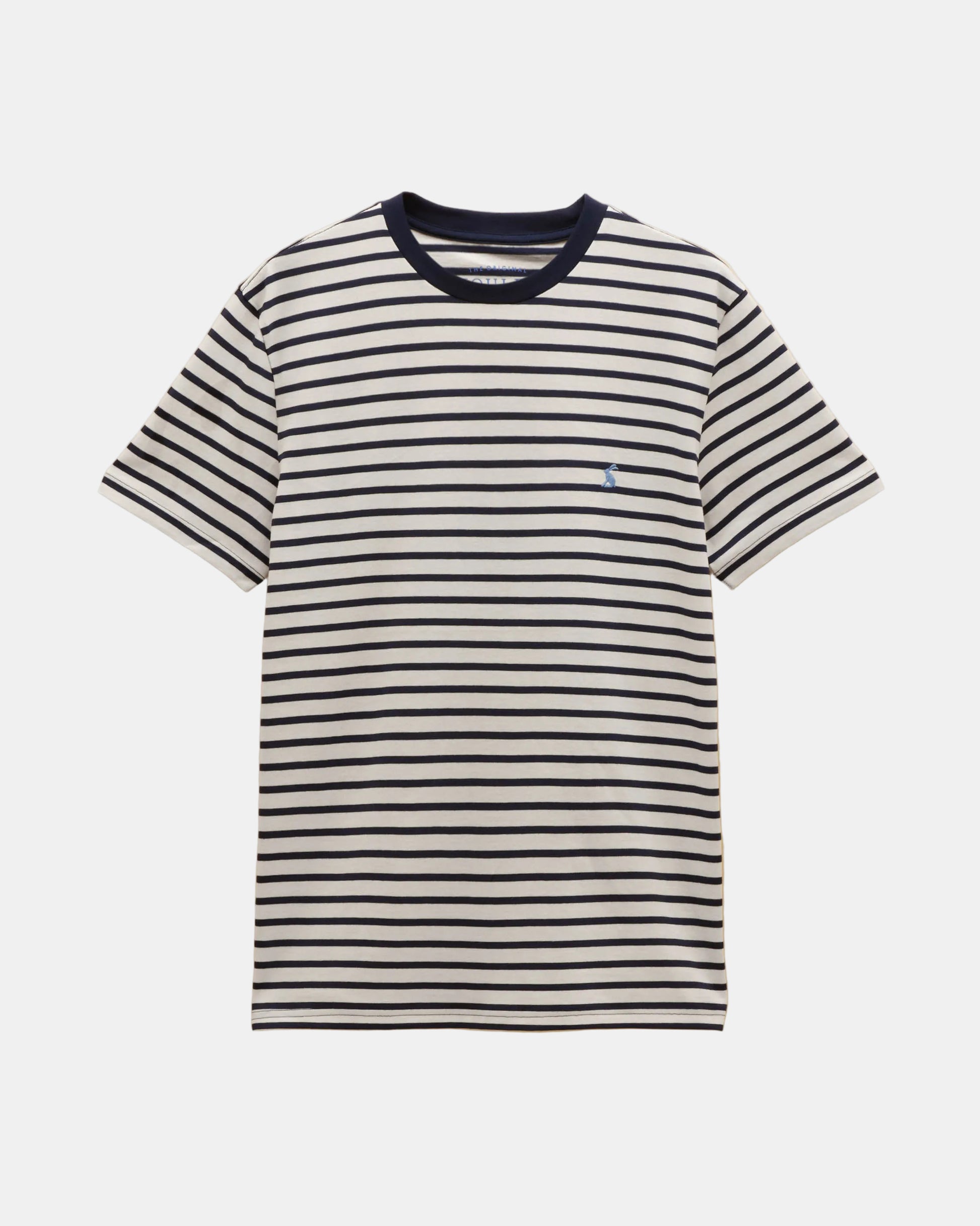 Joules Mens Everyday T - Shirt - Navy/White Stripe | CHO | Designer Mens T - Shirts