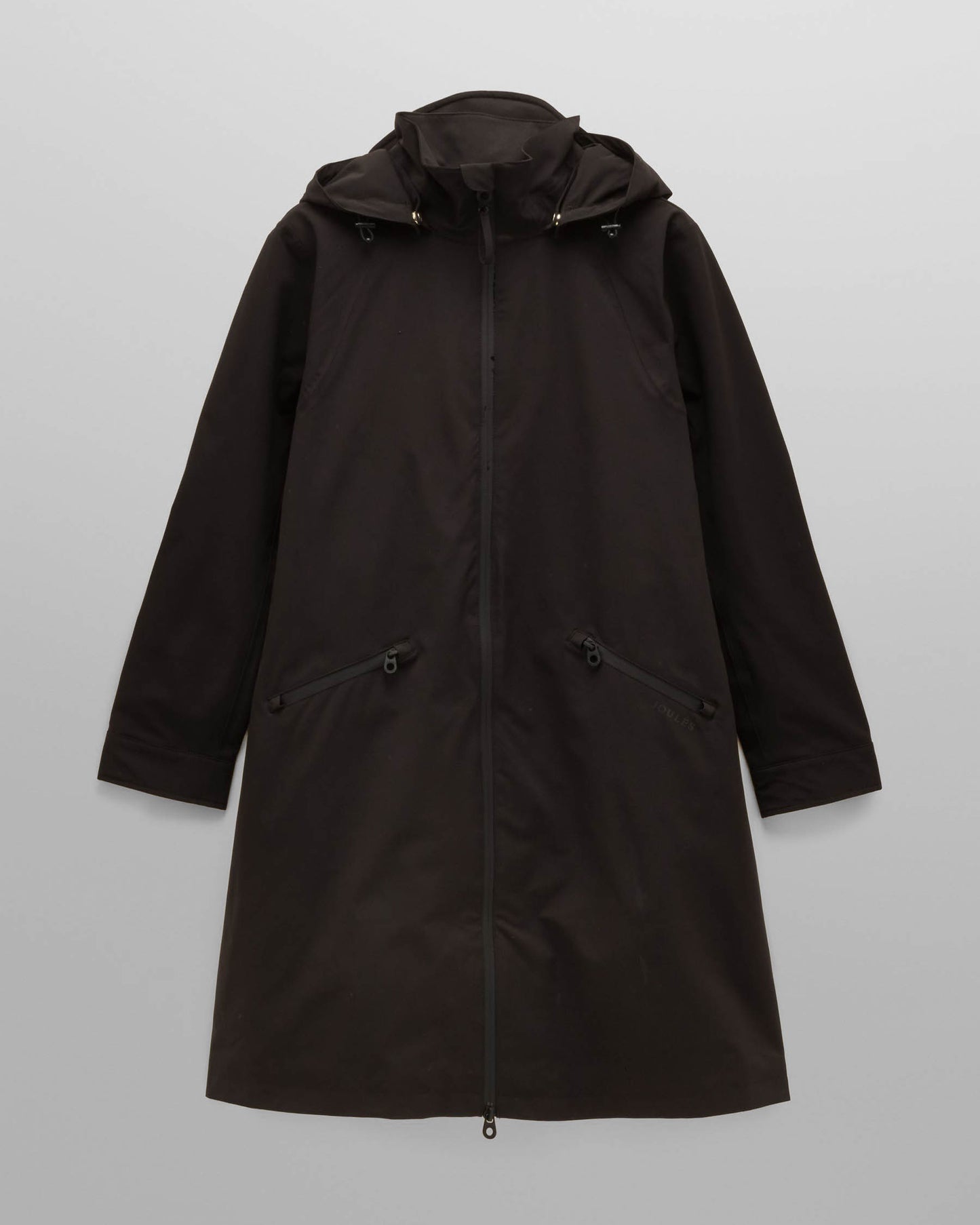 Joules Rainaway Womens Longline Raincoat - Black